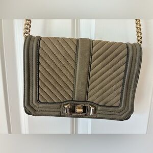 Rebecca Minkoff Quilted Khaki Crossbody Bag
